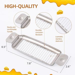 Trancheuse à fromage et beurre en acier inoxydable 18 lames – Outils à fromage de qualité supérieure - Product Image 3