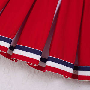 Uniformes de cheerleading en polyester imprimé de haute qualité, design par transfert thermique, embellissements en strass, couleur dégradée, personnalisable - Product Image 4