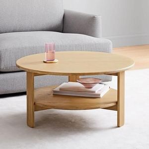 Mesa de Centro de Madera Rústica con Estructura Resistente para Sala de Estar y Muebles de Habitación de Huéspedes - Product Image 3