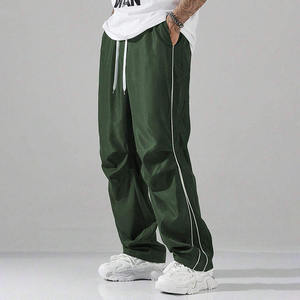 Vintage Style Wide Leg <b>Loose</b> Pants <b>for</b> <b>Men</b> High Street Spring Summer <b>Men</b> High Elastic Waist Pocket Sport Long <b>Trousers</b> - Product Image 4