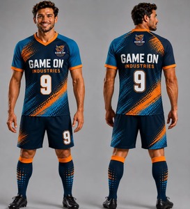 Uniforme de Fútbol CATCH FIELD, Nuevo Diseño, 100% Poliéster, Venta al Por Mayor, Impresión de Logotipo Personalizado, Cuello Redondo Cómodo de Alta Calidad - Product Image 1