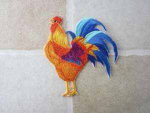 Parche Bordado Personalizado con Apliques de Pollo para Decoración de Ropa - Product Image 2