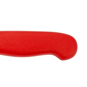 Couteaux à désosser la viande Red Grip avec lame de coupe lisse argentée et manche incurvé avec repose-doigts pour la découpe et le tranchage de la volaille - Product Image 6