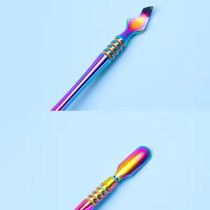 MORJE Surgical Dual-End Stainless Steel <b>Nail</b> Cuticle Pusher Tool Reusable Manicure Double Head Rainbow Color - Product Image 3