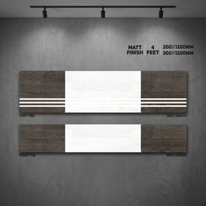 กระเบื้องขั้นบันไดพอร์ซเลน Vistaar ขนาด 300x1200 มม. หนา 11 มม. ผิวเคลือบเงาเมทัลลิก ลายเลียนแบบ สำหรับบันไดกลางแจ้งในห้างสรรพสินค้าสมัยใหม่ - Product Image 5