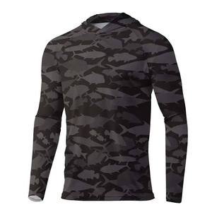 Camisa de Pesca de Manga Larga para Hombre SFIVE INDUSTRIES, Estampado de Camuflaje, Protección UPF 50 Anti UV, Poliéster, Estilo Pullover, para Adultos - Product Image 1