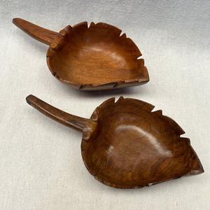 Tazón de madera decorativo hecho a mano para servir ensaladas y frutas, centro de mesa rústico para mesa de comedor - Product Image 2