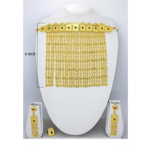 Martasha designer islamique ramadan spécial plaqué or EAU bijoux spécial dubai bijoux collier boucle d'oreille ensemble arabe bijoux - Product Image 3