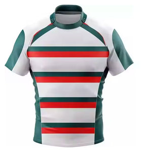 ชุดยูนิฟอร์มรักบี้คุณภาพสูง ระบายอากาศได้ดี สำหรับผู้ชายและผู้ใหญ่ทุกเพศ พร้อมเสื้อทีมแบบซับลิเมชั่นสั่งทำพิเศษ และกางเกงขาสั้นสไตล์ชุดกีฬา - Product Image 6