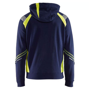 Men Construction Working Long Sleeve Workwear Hoodies Hi Vis <b>Worker</b> Reflective Tape Security Zipper <b>Jackets</b> Hoodie - Product Image 2