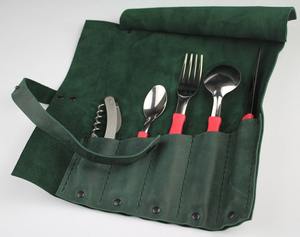 Sac à couteaux en cuir véritable classique de haute qualité, écologique, avec design portable, option de taille personnalisée LKR-0238 - Product Image 6