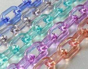 Nouvelle Chaîne de Maillons en Résine Vintage, Forme Irrégulière Transparente, Meilleur Accessoire de Bijouterie Décoratif pour Artisanat Artistique et Mode - Product Image 4