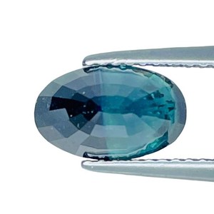 Saphir naturel bleu-vert, pierre précieuse ovale de Madagascar, saphir en vrac pour la création de bijoux fins - Product Image 2