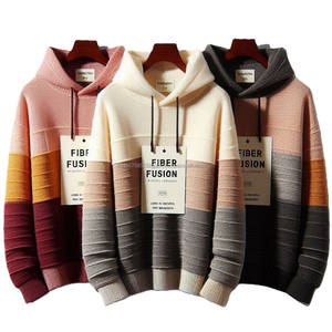 เสื้อฮู้ดสวมหัวผ้าฝ้าย100% XS-XL สำหรับฤดูหนาวผ้าฟลีซถักย้อมสี - Product Image 6