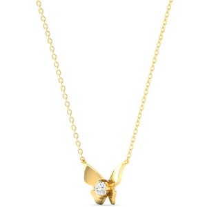 Pendentif papillon en diamant de laboratoire de luxe, or 10K 14K 18K, argent sterling 925 935, plaqué rhodium, pour femme, pour fiançailles - Product Image 3