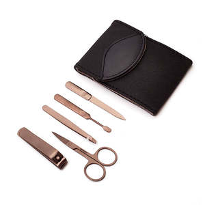 Kit de manucure et pédicure professionnel pour adultes, ensemble de coupe-ongles en acier inoxydable 15-en-1, étui de voyage de luxe, emballage personnalisable - Product Image 1