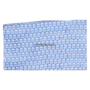 Tela de algodón estampada con bloques a mano de diseño personalizado para prendas de vestir, muebles para el hogar y accesorios para bolsos, tela estampada de materia prima - Product Image 5