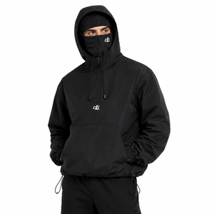 Ensemble coordonné coupe-vent technique pour homme avec cagoule intégrée, pantalon utilitaire à capuche réglable, fabricant de streetwear personnalisé - Product Image 1
