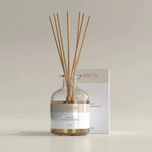 Aikun Hot Sale Custom Logo DIY Fragrance Aromatherapy Air Freshener Luxury 200ml Glass <b>Bottle</b> <b>Reed</b> <b>Diffuser</b> Eco-Friendly Gift - Product Image 1