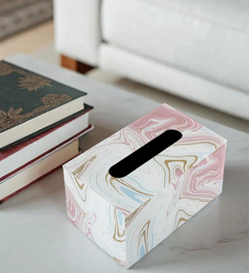 Luxury Modern <b>Marble</b> Tissue Box Holder Rectangular White Gray Veins Eco-Friendly for Home Office Tabletop Decor Best Quality - Product Image 6