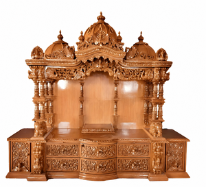 Unique Design BAPS Swaminarayan Wooden Temple Manufacturer Heavy Carved Wooden <b>Mandirs</b> Buy Solid Wood Hand Carved Pooja Ghar USA - Product Image 5
