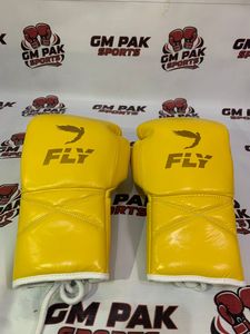 Set de Boxeo Amarillo Dorado de Alta Calidad, Más Vendido, con Cordones, para Muay Thai, Equipo de Boxeo de Cuero 100% Vacuno, Disponible en Todos los Colores - Product Image 6