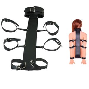 Cowhide Leather Wrist and <b>Thigh</b> <b>Cuffs</b> with Soft Padding and Buckle Closure - Product Image 4