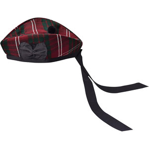 Gorra Escocesa Glengarry con Trenzas Decorativas y Lazos para Uniformes de Desfile - Product Image 1