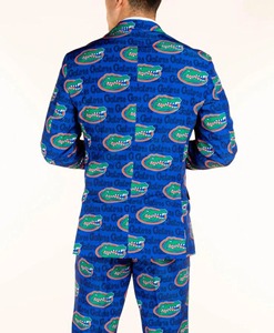 Costume bleu imprimé pour homme Floorida Gators, ensemble 2 pièces, impression par transfert par sublimation, coupe classique, style business, vêtements de sport - Product Image 2