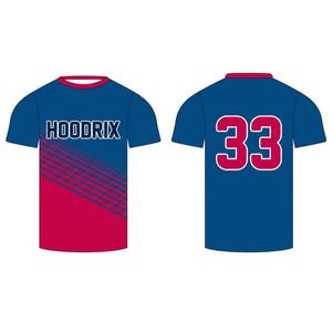 Maillots de lacrosse réversibles en gros à col ras du cou, personnalisables avec logo, imprimés par sublimation, respirants, pour entraînement d'équipe - Product Image 1