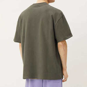 High Quality Plain Vintage Blank 100% Organic Cotton Printing <b>Tshirt</b> Unisex Logo Drop Shoulder Heavyweight T-Shirts for Men - Product Image 3