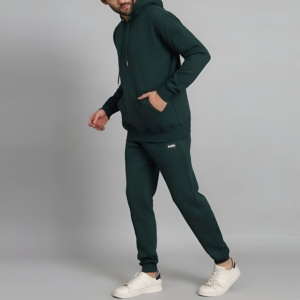 Conjunto de Sudadera con Capucha y Pantalones Deportivos de Forro Polar para Hombre, Ropa Deportiva Informal, Corte Holgado, Ropa de Invierno, Logotipo Personalizado, Venta al Por Mayor - Product Image 5