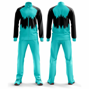 Ensemble de survêtement athlétique personnalisé en polyester avec impression de logo, veste et pantalon de sport légers, tenue d'entraînement professionnelle - Product Image 2