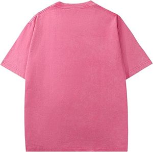 เสื้อยืดโอเวอร์ไซส์ผู้ชายแบบใหม่ล่าสุด ทรงหลวมไหล่ตก ผ้าฝ้าย 100% เนื้อหนา ใส่สบายสำหรับฤดูร้อน ลายตัวอักษร เสื้อยืดโอเวอร์ไซส์ - Product Image 2