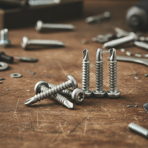 PDC Model 7.1 Pan Head Self-Drilling Point Stainless Steel (304/316/410) Metric/Inch Standard Thread Natural Finish Class 8 - Product Image 1