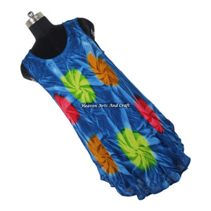 Nuevo Vestido Largo Estilo Boho Hippie para Mujer, Hecho a Mano, Tie Dye, Rayón, Maxi, para Fiesta, Sin Mangas, para la Playa - Product Image 2