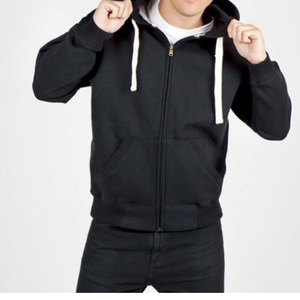 Sajjawal Hip Hop Sudadera con Capucha y Cremallera para Hombre, Ajuste Regular, 100% Algodón, Forro Polar Grueso, Sólido, Transpirable, Ecológico - Product Image 3