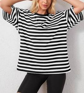 Camiseta Básica de Moda con Cuello Redondo, Ropa Deportiva, Talla Grande, Uso Diario, Estilo Deportivo, Color Sólido, Formal para Mujer, Holgada - Product Image 1