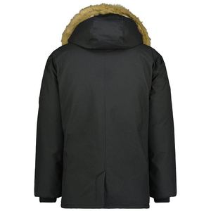 Men's Yellow <b>Hooded</b> Puffer <b>Jacket</b> <b>Fur</b> Lining Windproof Regular Casual Winter Coat Standard Polyester Canvas Material Plus Size - Product Image 6