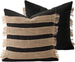 Cotton Jute <b>Cushion</b> Vintage Design Jute Handmade Twine Woven Pillow & <b>Cushion</b> Cases for Home Decor in Living Room & Bedroom - Product Image 3