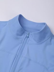 เสื้อแจ็คเก็ตวอร์มอัพสำหรับเด็กผู้หญิง สีฟ้า แขนยาว มีซิป สำหรับเต้นรำ ฝึกซ้อม ออกกำลังกาย สามารถปรับแต่งได้ เหมาะสำหรับนักกีฬา - Product Image 3