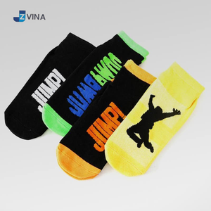 Logo personnalisé Trampoline Cheville Chaussettes Anti-dérapant Respirant Chaussette pour Sport Saut ODM JZVINA Vietnam Usine - Product Image 5