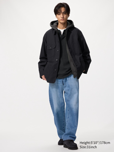 Pantalon Baggy Homme en Toile Respirant Écologique de Haute Qualité Couleur Unie Design Personnalisé Logo Multi-Poches Style Urbain - Product Image 2