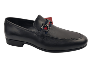 Mocasines Dlords para Hombre, Parte Superior de Cuero, Diseño Slip-On, Color Sólido, Decoración con Hebilla, Cómodos para Todas las Temporadas, Entresuela Antideslizante de EVA - Product Image 1