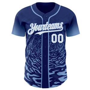 ซื้อเลย เสื้อเบสบอลแบบติดกระดุม น้ำหนักเบา ผลิตจากโพลีเอสเตอร์ สีและขนาดสั่งทำได้ ไซส์ XS-7XL ชุดเบสบอลแบบซับลิเมชั่น - Product Image 2