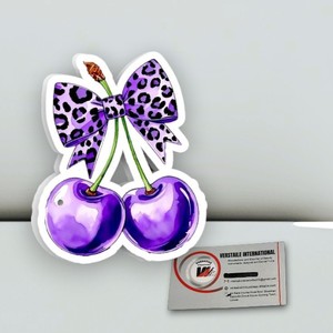Paleta de Extensión de Pestañas Acrílica Magnética Personalizada con Diseño de Lazo de Leopardo, Cereza Morada, Flor y Corazón, para Herramientas de Belleza - Product Image 6