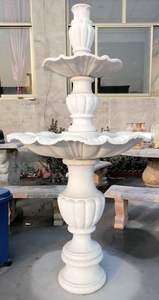 Fuente de Exterior de Mármol Natural de Lujo, Tallada a Mano, de Piedra Sólida, Moderna, Ecológica, Resistente al Fuego, Duradera y de Fácil Instalación - Product Image 3