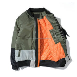 Custom Logo Hot Sale High Quality Men <b>Biker</b> <b>Jacket</b> Satin Bomber <b>Jackets</b> Raiders Unisex Windbreaker Bomber <b>Jacket</b> - Product Image 5