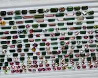 Pierres précieuses naturelles multi-tourmalines Aligemstones certifiées IGI, formes variées pour la fabrication de bijoux, prix d'usine en gros