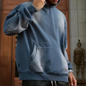 Sweat-shirts à capuche unisexes pour hommes en coton 100% de haute qualité, sweat-shirts à capuche pour l'automne, broderie personnalisée, service OEM - Product Image 5